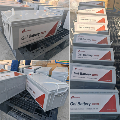 3000 Ζωή κύκλου GEL Ηλιακή μπαταρία 12V 100AH για σύστημα αποθήκευσης ηλιακής ενέργειας βαθύ κύκλο