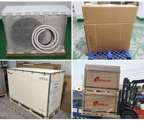 Ηλιακό AC Dc υβριδικό μετατροπέα κλιματιστικό για το σπίτι Ενίσχυση ψύξης 9000btu Συμπλήρωμα