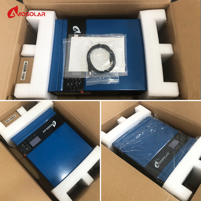 OEM υποστηριζόμενο Amosolar 5kw 48v Off Grid Ηλιακό Σύστημα με Wifi και Mppt φορτιστή 13KG