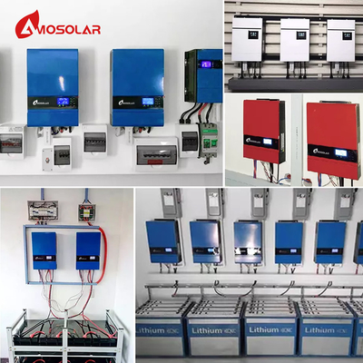 OEM υποστηριζόμενο Amosolar 5kw 48v Off Grid Ηλιακό Σύστημα με Wifi και Mppt φορτιστή 13KG