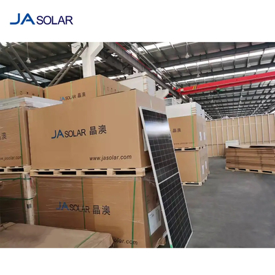 Ηλιακό πάνελ JA 460 Watt 550W 540W Ηλιακή φωτοβολταϊκή μονάδα με 166mmx166mm μέγεθος κυψελών Bifacial