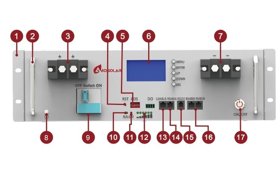 48V 200AH LiFePO4 μπαταρία LFP μπαταρία 10kwh Power Wall για off grid ηλιακό σύστημα