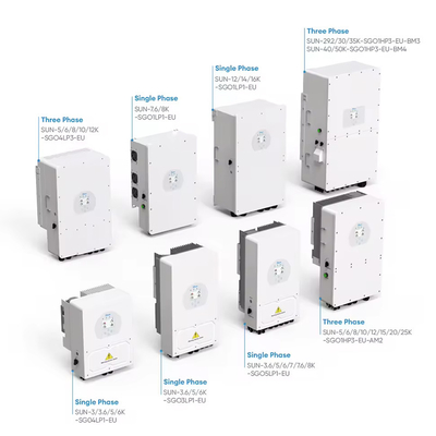 Deye 3 φάσης Υβριδικός Ηλιακός Αντιστροφέας 6KW 8kw 10kw 12kw Λιθιοϊοντική μπαταρία 30,5 βάρος