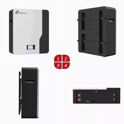 Ηλιακή μπαταρία Amosolar 48V 100Ah LifePO4 Hv Λιθιοϊοντική μπαταρία με μακρά διάρκεια κύκλου ζωής