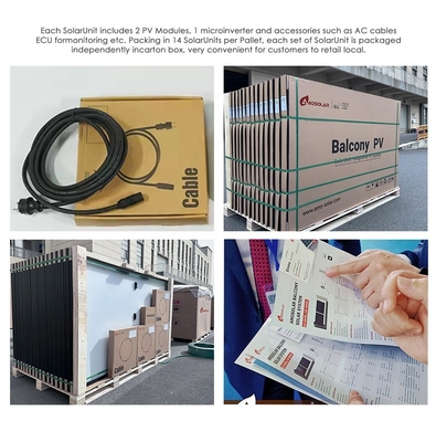Ελεγκτής MPPT Amosolar 1000W 600W 800W Ηλιακή μονάδα για το σπίτι στο δίκτυο μπαλκόνι Ηλιακό σύστημα φωτοβολταϊκού