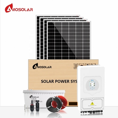 MPPT ελεγκτής Amosolar 5kw 10kw Υβριδικό ηλιακό σύστημα με επαναφορτιζόμενη μπαταρία