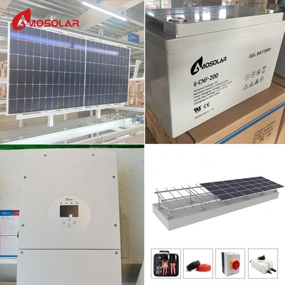 MPPT ελεγκτής Amosolar 5kw 10kw Υβριδικό ηλιακό σύστημα με επαναφορτιζόμενη μπαταρία