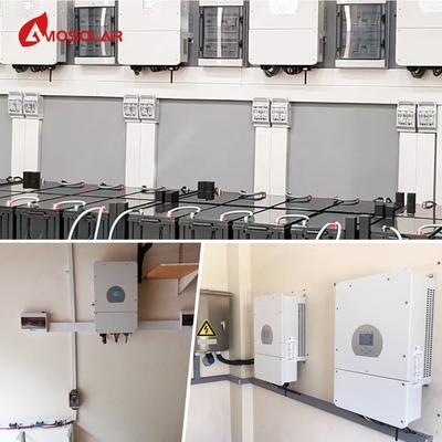 MPPT ελεγκτής Amosolar 5kw 10kw Υβριδικό ηλιακό σύστημα με επαναφορτιζόμενη μπαταρία