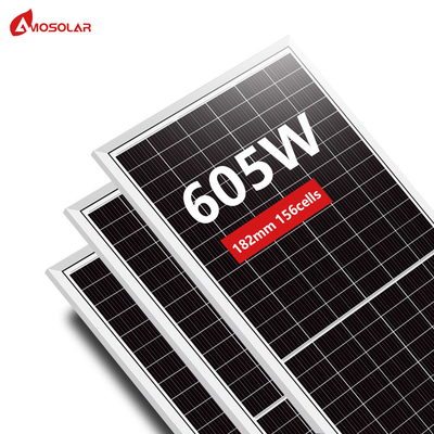 Διπλό γυάλινο 575w 580w 585w 590w 595w 600w 605w Μονό ηλιακά πάνελ με TUV CE ISO