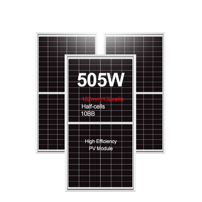 Ηλιακό πάνελ 500W 505W 495W 500W φωτοβολταϊκές μονάδες με 21,25% απόδοση και έγκριση CE