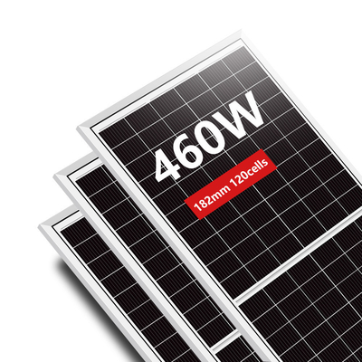 Αμοσόλαρ Α βαθμού 48V 450w 460w Μονοκρυσταλλικό Ηλιακό Πίνακα για παραγγελίες OEM HJT κυψέλες