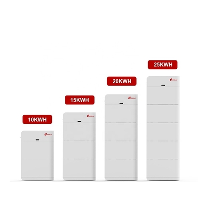 Μεγάλη χωρητικότητα 10kW-25kW στοιβαγμένη μπαταρία για αποθήκευση ηλιακής ενέργειας λιθίου υψηλής τάσης