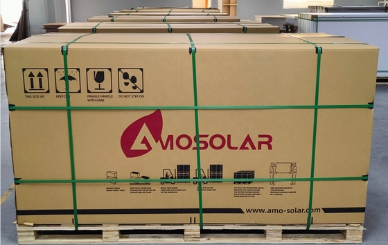 Ηλιακό πάνελ 550W τύπου N HJT με υψηλή απόδοση πίνακας TUV και ολομαύρο σχεδιασμό