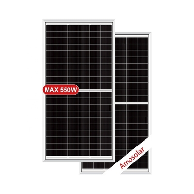 MC4 συμβατός σύνδεσμος Amosolar PERC Mono 540w 550w 560w PV Panel για οικιακό υβριδικό ηλιακό σύστημα