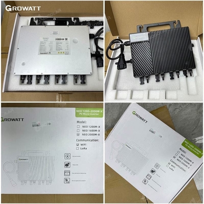 Ηλιακά πάνελ Growatt και υβριδικός ηλιακός μετατροπέας 800w 2400w 3000w για το ηλιακό σύστημα στο δίκτυο