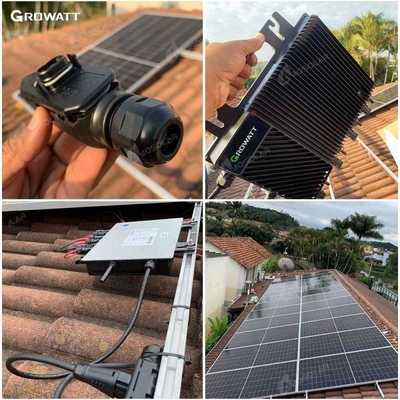 Ηλιακά πάνελ Growatt και υβριδικός ηλιακός μετατροπέας 800w 2400w 3000w για το ηλιακό σύστημα στο δίκτυο