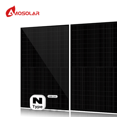 Ηλιακοί συλλέκτες τύπου N με μισό κύτταρο Mono 550w 575W 580W 590W για οροφή και IP68