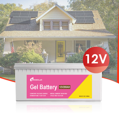Amosolar 12V 24V 50Ah 100Ah 150Ah 200Ah 250Ah 500Ah μπαταρία τύπου ζελέτος OEM/ODM Αποδεκτή