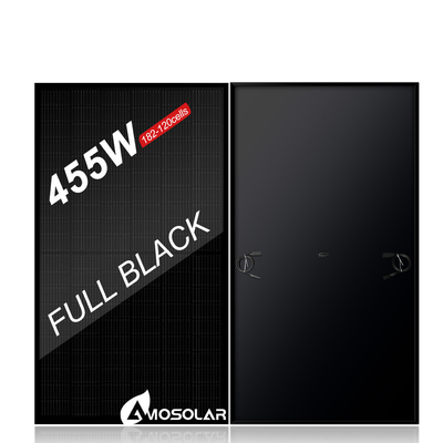 Ηλιακό πάνελ Amosolar 410w 420w 430w 550w All Black τύπου N με αποδοτικότητα 21%