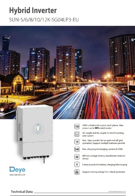 Κλιματιστικό Deye Silent AC Inverter 3KW 5KW 6KW 8KW 10KW 12KW Inverex Ηλιακός μετατροπέας