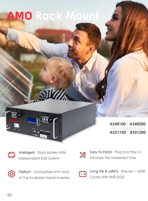 5kwh 10kwh 15kwh Οικιακή έξυπνη αποθήκευση ενέργειας Λιθιογενείς μπαταρίες με χωρητικότητα 100Ah