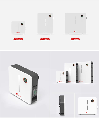 Εγκατασκευασμένο στον τοίχο 48v 51.2v 100ah 200ah Lithium Battery Pack για αποθήκευση ενέργειας από την Amosolar