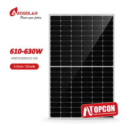 2172*1303*35mm Μέγεθος πίνακα 120 6*20 Κυττάρα τύπου N 610W 620W 630W Ηλιακά πάνελ