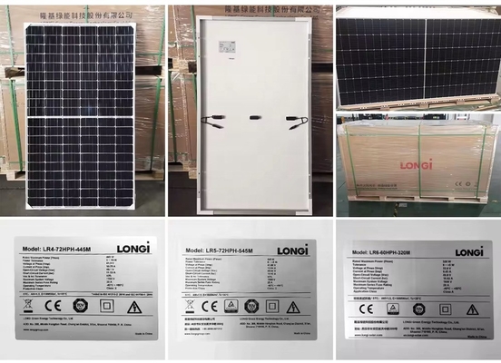 Λονγκί Hi-Mo6 Mono Φωτοβολταϊκές μονάδες 420w 410w 585w 590w για σύστημα διαμόρφωσης ηλιακών συλλεκτών