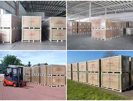 Λονγκί Hi-Mo6 Mono Φωτοβολταϊκές μονάδες 420w 410w 585w 590w για σύστημα διαμόρφωσης ηλιακών συλλεκτών