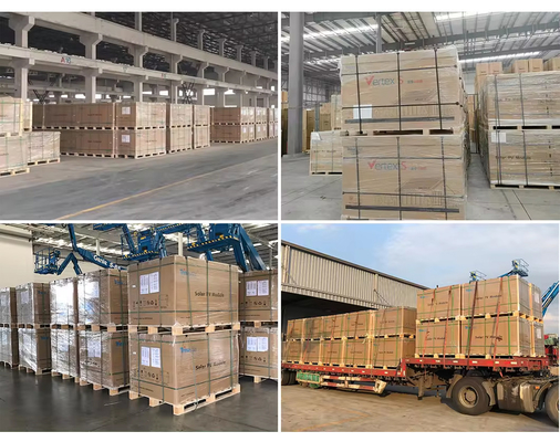 Μονοηλιακό πάνελ 650W 660W 670W 645W 655W Τρίνα Ηλιακά πάνελ για ενδοκοινοτική αποθήκη