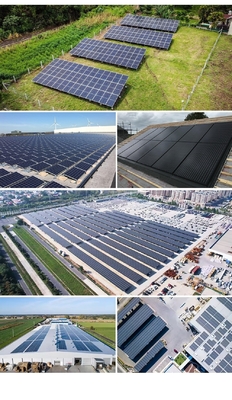 Μονό διπρόσωπο τύπου N μισό 700w 630w 610w 585w 620w 580w 550w Ηλιακό πάνελ για πλήρες σύστημα