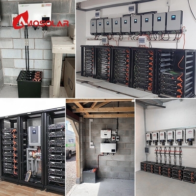 LiFePO4 48V 51.2V μπαταρία ιόντων λιθίου 100Ah 200AH βαθύ κύκλο LFP με εξαρτήματα