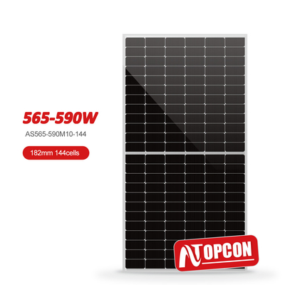 Μέγιστη ισχύς 590Watt Μονοκρυσταλλικό ηλιακό πάνελ Ιδανικό για τις ανάγκες σας ηλιακής ενέργειας