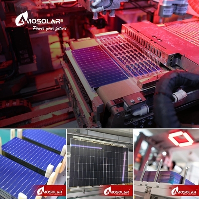 Amosolar Half Cut 182mm Cell 565w 570w 575w 580w 585w 590w Φωτοβολταϊκό πάνελ για ηλιακό σύστημα