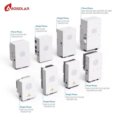 Ενιαία φάση ηλιακό μετατροπέα 6kw με 220V/230V/240V έξοδο και ηλιακή μετατροπή