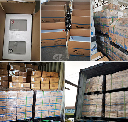 Αμοσόλα 12V/24V/36V/48V 100Ah 150Ah 200Ah μπαταρίες μολύβδου-οξέος με αναλογία φόρτισης 1C