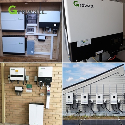 Χρηματοδοτούμενος Growatt 5.5KW υβριδικός μετατροπέας με WIFI MPPT ελεγκτή και μπαταρία λιθίου