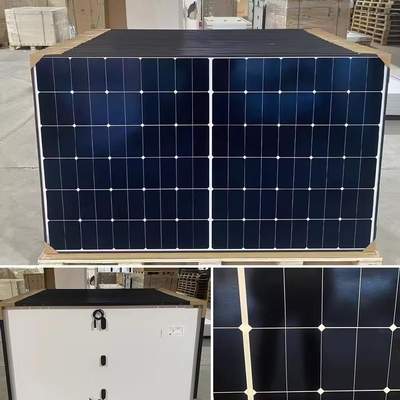 Λονγκί 585W 570W Ηλιακό Πίνακα Γεννήτης Ενέργειας Όλα τα μαύρα πάνελ για το Ηλιακό Σύστημα Ενέργειας