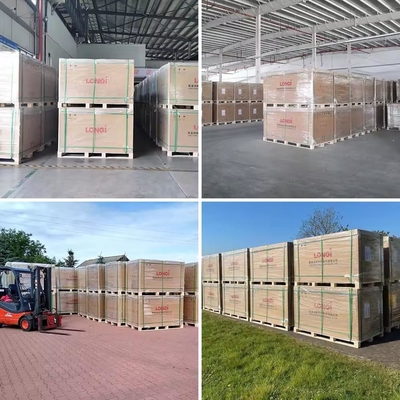 Λονγκί 585W 570W Ηλιακό Πίνακα Γεννήτης Ενέργειας Όλα τα μαύρα πάνελ για το Ηλιακό Σύστημα Ενέργειας