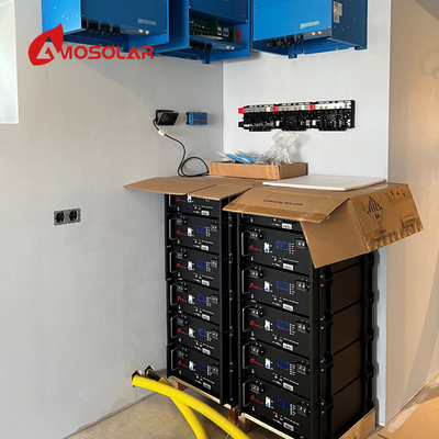 Αμοσόλαρα 48V 51.2V 100AH 200AH Ρακ-εγκαταστημένη μπαταρία λιθίου-ιόντων