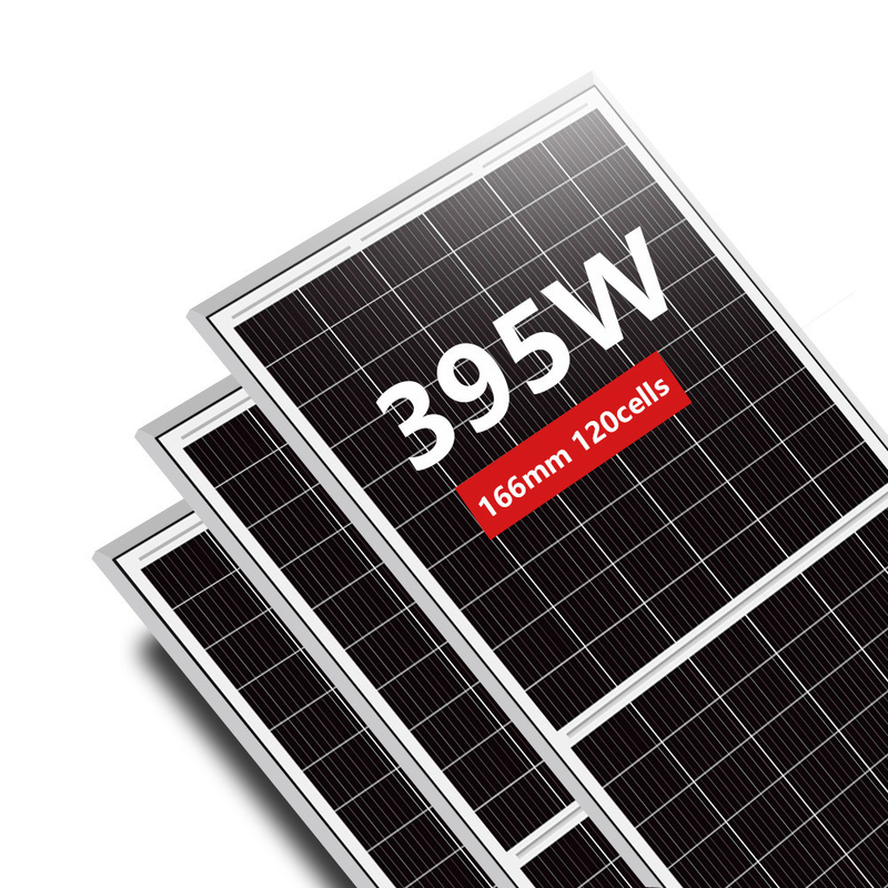 Amosolar Half Cell 166mm 380w 385w 390w Μονό ηλιακά πάνελ με καλώδιο 4mm2 OEM παραγγελία