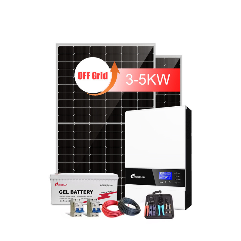 5KW 8KW 10KW Κόστος Συστήματος Ηλιακής Ενέργειας για Οικογενειακό Εκτός Δικτύου Πλήρης Συστήματος Τύπος Ελέγχου PWM