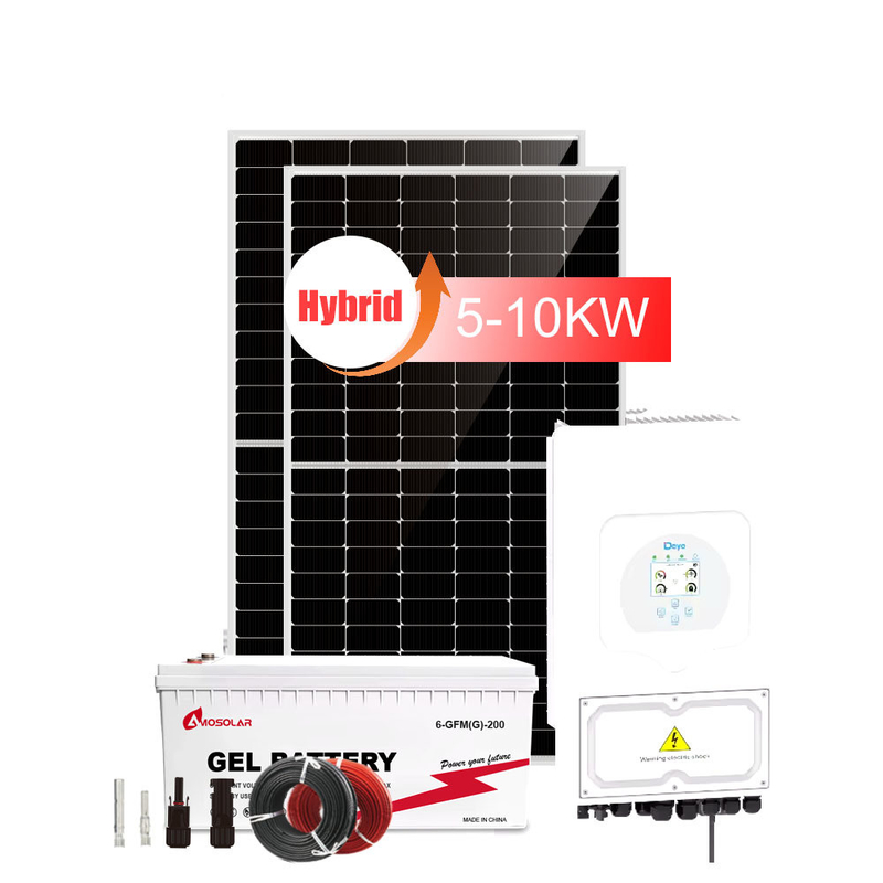 Οροφή Growatt Υβριδικό Ηλιακό Σύστημα 5kw 10kw 15kw 20kw 30kw με αιολική ενέργεια
