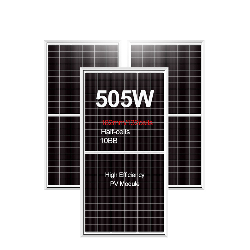 Ηλιακό πάνελ 500W 505W 495W 500W φωτοβολταϊκές μονάδες με 21,25% απόδοση και έγκριση CE