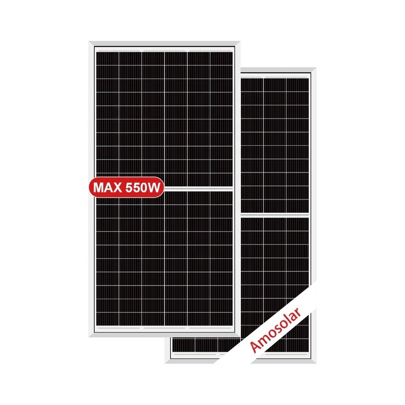 MC4 συμβατός σύνδεσμος Amosolar PERC Mono 540w 550w 560w PV Panel για οικιακό υβριδικό ηλιακό σύστημα
