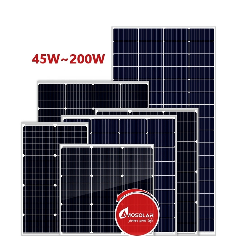 Αμοσολάρ Μονοηλιακό Πίνακα 55 Watt 100 Watt 150 Watt 200 Watt Κατάλογος με πιστοποιητικό CE
