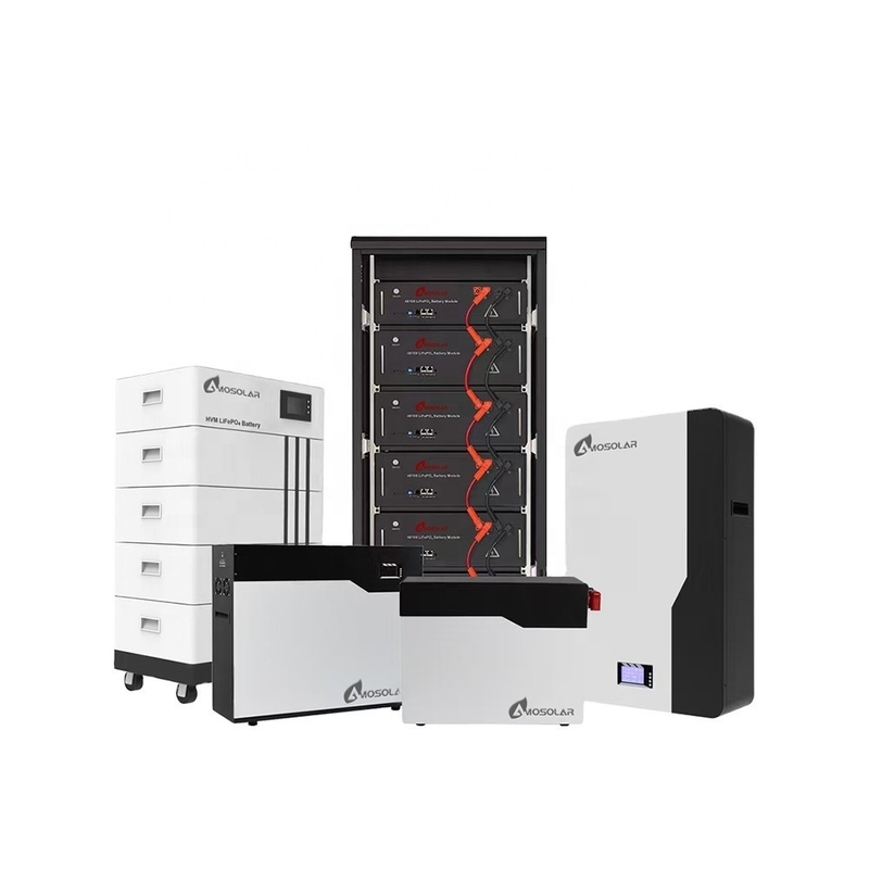 Αμοσόλαρα 24v 48v 100ah 200ah 5kwh 10kwh 20kwh Lifepo4 μπαταρία για ηλιακή ενέργεια