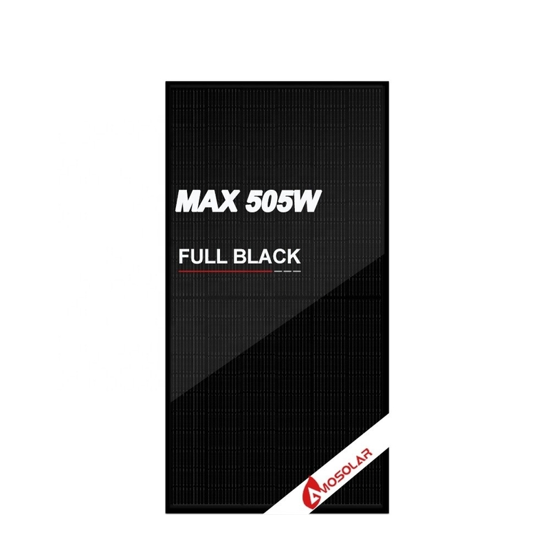 ΕΕ Αποθέματα 400w 430w 450w 500w 550w Όλα μαύρα ηλιακά πάνελ με 21,3% απόδοση των πάνελ