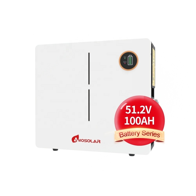 IP65 Τάξη προστασίας 51.2V Ηλιακή μπαταρία λιθίου για τοποθέτηση στο τοίχο και στο πάτωμα