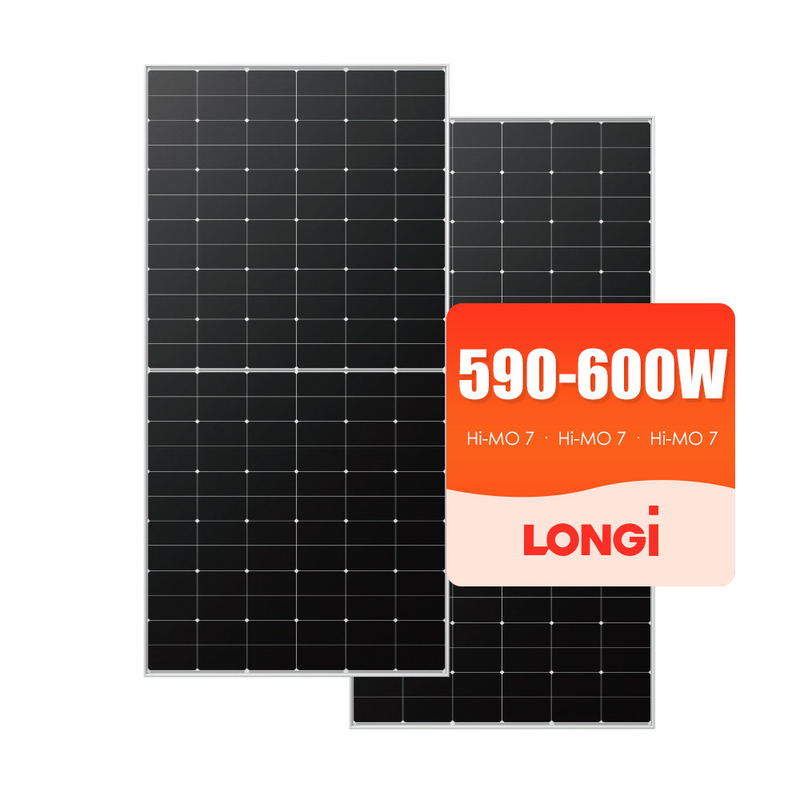 Λονγκί 585W 570W Ηλιακό Πίνακα Γεννήτης Ενέργειας Όλα τα μαύρα πάνελ για το Ηλιακό Σύστημα Ενέργειας